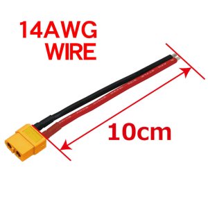 画像4: 【ネコポス対応】EAGLE(イーグル)/3927-60U-14W-F/XT-60コネクター14AWG10cm付(メス1pcs.) AMASS