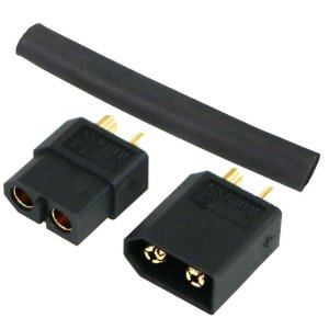 画像1: 【ネコポス対応】EAGLE(イーグル)/3927-60U-BK/XT-60コネクター(オス1pcs.メス1pcs.)ブラック