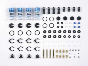 画像1: タミヤ(TAMIYA)/42102/TRFスペシャルダンパー (ハードブラックコート) 4本