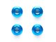 画像: 【ネコポス対応】タミヤ(TAMIYA)/42143/【TRF】4mmアルミセレーションホイールナット(ブルー・4個)
