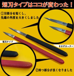 画像2: 童友社(DOYUSHA)/4975406004791/凄!きさげカッター 短刃タイプ  (プラモデル専用工具)