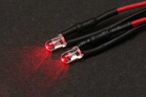 画像1: 【ネコポス対応】ABC HOBBY(ABCホビー)/62687/LED 赤色 3mm (2個入)