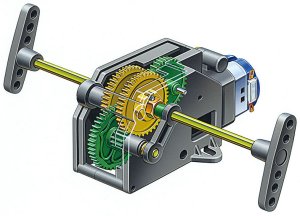 画像1: タミヤ(TAMIYA)/70110/4速クランクギヤーボックスセット 楽しい工作シリーズ(ユニット) No.110