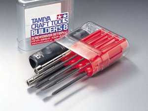 画像1: 【ネコポス対応】タミヤ(TAMIYA)/74023/ドライバー8本セット (ビルダーズエイト) ドライバー No.23