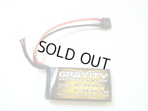 画像1: OPTION No.1(オプションNo.1)/グラビティ Lipo7.4V 1300mAh 30C（長さ：70mm 幅：34mm 高さ：18mm）