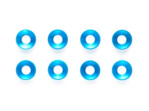 画像1: 【ネコポス対応】TAMIYA(タミヤ)/3mmアルミ皿ワッシャー ブルー/8個