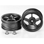 画像: 【ネコポス対応】TAMIYA(タミヤ)/1ピース5スポーク強化ホイル（カーボン入/2個入）