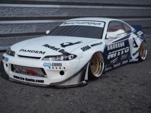 画像1: アディクション(ADDICTION)/AD016-4/S15 ROCKETBUNNY　リアディフューザー(未塗装)