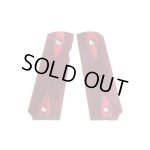 画像: 【ネコポス対応】パンドラアームズ/AWG-1427/ウッドグリップ M45CQP/DOC (ダイヤチェッカー/レッド)