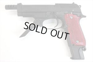 画像3: 【ネコポス対応】パンドラアームズ/AWG-1432/ウッドグリップ KSC製 M93RII (チェッカー/レッド)