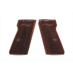 画像: (1月18日再入荷予定/予約分)【ネコポス対応】パンドラアームズ/AWG-1456/ウッドグリップ マルゼン製 ワルサーPPK/S (フルチェッカー/ブラウン)