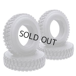 画像1: イーグル(EAGLE)/BT-T06F4/オールトレイン2 タイヤセット(4):タミヤ1/14トレーラートラック用