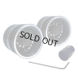 画像1: EAGLE(イーグル)/BT-W05R-U-BK_BT-W05R-U-SI/リヤ アルミホイル・セットE BBS(2個入)For タミヤ1/14 ビッグトラック