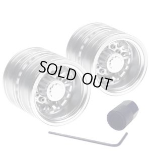 画像5: EAGLE(イーグル)/BT-W05R-U-BK_BT-W05R-U-SI/リヤ アルミホイル・セットE BBS(2個入)For タミヤ1/14 ビッグトラック