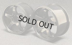 画像1: 【ネコポス対応】CURIOSITY(キュリオシティ)/CSJB46_CSJB47_CSJB48/GT-C ドリフト用ホイール フラットタイプ(黒) 2個入