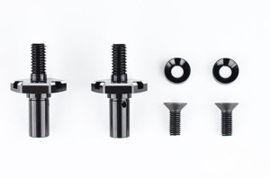 画像1: (11月中旬発売予定/予約分)【ネコポス対応】Reve D（レーヴ・ディー）/D1-010FA/RDX用 アルミ製 フロントアクスル (4.0mm、2本入)