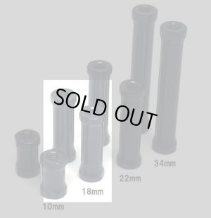 画像1: 【ネコポス対応】R31HOUSE(R31ハウス)/DR-ES18BK/アルミ エクステンションスペーサー ブラック 18mm(2個入)