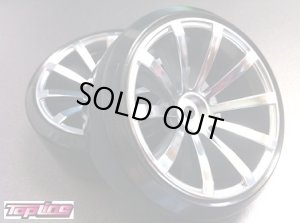 画像1: 【ネコポス対応】TOP LINE（トップライン）/DRS-1070WH/DRS-10ホイル　ホイル幅26mm＆3mmハブ対応(オフセット7/ホワイト)