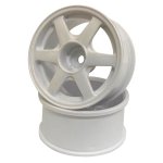 画像: 【ネコポス対応】ミクニファクトリー(MIKUNI FACTORY)/DW-725WH_DW-727WH/AVS VS6 ホイール(ホワイト)2個入