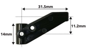 画像2: 【ネコポス対応】TOPLINE(トップライン)/ET-066/RDX用 高剛性フロントアッパーアーム(2本入)