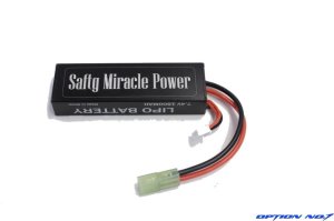 画像3: 【翌日お届け便】【ネコポス対応】OPTION No.1(オプションNo.1)/GB-0042/SAFTY MIRACLE POWER 7.4V　1500mAh（アルミケース仕様）