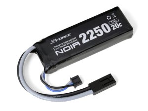 画像1: 【ネコポス対応】G-FORCE(ジーフォース)/GFG904/Noir LiPo 7.4V 2250mAh ミニS互換サイズ