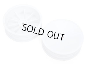 画像1: (10月下旬発売/予約分)【ネコポス対応】G-FORCE(ジーフォース)/GOP121/フロントディッシュホイール2.2(ホワイト/カーペットタイヤ用)2個入