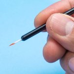 画像: 【ネコポス対応】ミネシマ/HB02/HB-2 ホビーブラシ 面相筆(使い切りタイプ)20枚入