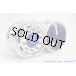 画像: OPTION No.1(オプションNo.1)/OUT-HH-WL007/(アウトレット特価50％オフ)1/14トレーラー用アルミリヤシングルホイール(2個入）25mm幅