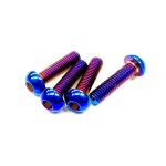 画像: (12月中旬発売予定/予約分)【ネコポス対応】KN企画/KN-64TI08/【RC926】64チタン【焼き色付き】ボタンヘッドスクリュー M3×12mm用 (4個入り)