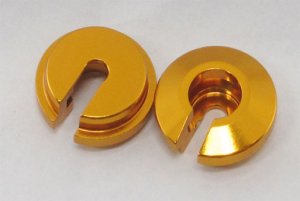 画像2: 【ネコポス対応】KN企画/KN-TO07BK-A__KN-TO07SV-A/TRFダンパー用 アルミスプリングカップ ノーマルサイズ