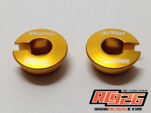 画像2: 【ネコポス対応】KN企画/KN-TO11BK-A__KN-TO11SV-A/TRFダンパー用アルミスプリングカップ 3mmダウン(2個入)