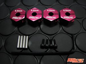 画像5: 【ネコポス対応】KN企画/KN-WH08BK-A__KN-WH08SV-A/アルミクランプ式ホイールハブ(6mm厚) 4個入り