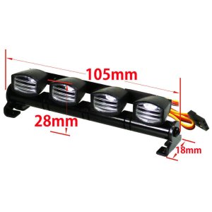 画像2: 【ネコポス対応】EAGLE(イーグル)/LED-18REC-W2/ルーフライト・長方形タイプ白:BEC電源(4.8-6V)用