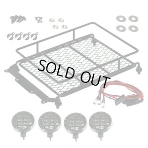 画像1: EAGLE(イーグル)/LED-18ROU-N-BW/ルーフキャリアー・ラウンドタイプ黒ネット白LED:電源(4.8-6.0V)用