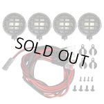 画像: 【ネコポス対応】EAGLE(イーグル)/LED-18ROU-P1-WI/オフロードLEDライト・ラウンドタイプ白:BEC電源(4.8-6.0V)用