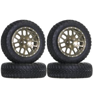 画像5: 【ネコポス対応】EAGLE(イーグル)/MINI-Z4X4-D7-BK_BZ_GU_SI/SPデュアル7スポークホイル&タイヤセット:MINI-Z4X4ジムニー用 4本入