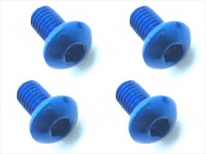 画像2: 【ネコポス対応】スクエア(SQUARE)/NAX-305BK_BY_OR_P_PK_R_TB/3x5ヘックスボタン ジュラルミンビス(6本入)