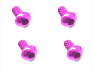 画像5: 【ネコポス対応】スクエア(SQUARE)/NAX-306BK_BY_OR_P_PK_R_TB/3x6ヘックスボタン ジュラルミンビス(6本入)