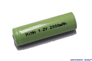 画像1: 【ネコポス対応】OPTION No.1(オプションNo.1)/NO-122000-2/ダッシュパワーNiMH 1.2V 2000mAh　単3型ニッケル水素バッテリー2本セット