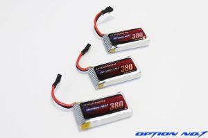 画像3: 【ネコポス対応】【翌日お届け便】OPTION No.1(オプションNo.1)/NO-HLP380/LiPo3.7V 380mAh （WEEKENDER　Q4i HD200適合）