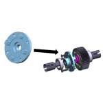 画像: 【ネコポス対応】タミヤ(TAMIYA)/OP-1602/TA06　アルミギヤデフカバー