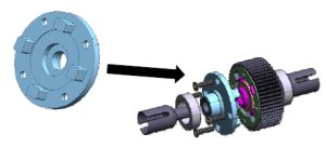 画像1: 【ネコポス対応】タミヤ(TAMIYA)/OP-1602/TA06　アルミギヤデフカバー