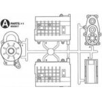 画像: タミヤ(TAMIYA)/OP-1750/4×4ピックアップ マットクロームギヤボックス （Aパーツ）