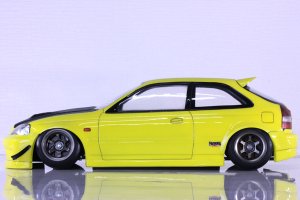 画像2: パンドラRC(Pandora RC)/PAB-3188/Honda シビック  EK9  TYPE-R クリアボディセット(未塗装)