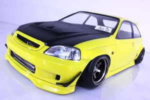 画像4: パンドラRC(Pandora RC)/PAB-3188/Honda シビック  EK9  TYPE-R クリアボディセット(未塗装)