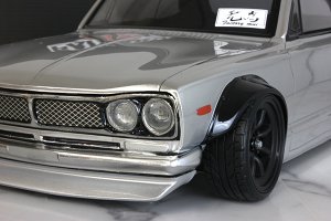 画像3: パンドラRC(Pandora RC)/PAB-3203/NISSAN スカイライン HT 2000GT-R (KPGC10)CUSTOM クリアボディセット(未塗装)