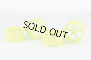 画像1: (4月下旬発売予定/予約分)【ネコポス対応】Reve D（レーヴ・ディー）/RW-DP5Y6/コンペティションホイール "DP5" (蛍光イエロー/オフセット6)2個入