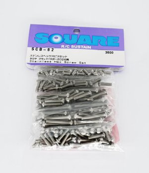 画像1: 【ネコポス対応】スクエア(SQUARE)/SCB-62/ステンレスヘックスビスセット(タミヤ クラッドバスター2026用)