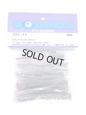 画像1: 【ネコポス対応】スクエア(SQUARE)/SDC-52/チタンヘックスビスセット タミヤポルシェ956/ベンツC11用